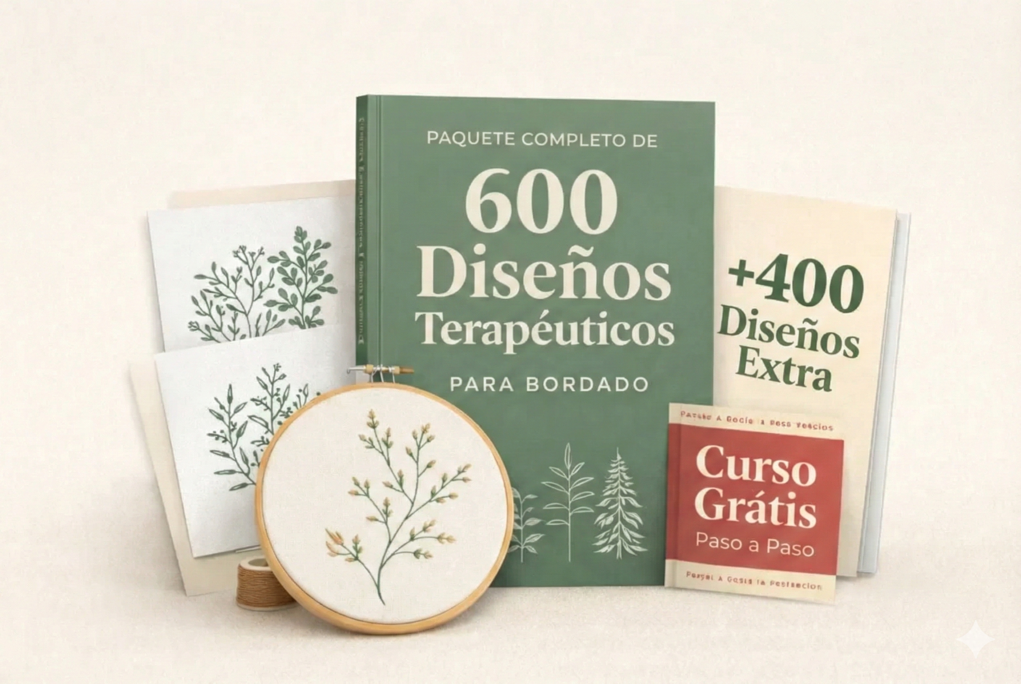 Paquete completo de 600 diseños terapéuticos, 400 diseños extra y curso gratis paso a paso